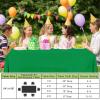 imageSmiry Disposable Table Cloth  6 Pack 54 x 108 Inch Waterproof Rectangle Tablecloths for Parties Decorative Plastic Table Cover Leakproof ampamp Sturdy WhiteGreen