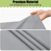imageSmiry Disposable Table Cloth  6 Pack 54 x 108 Inch Waterproof Rectangle Tablecloths for Parties Decorative Plastic Table Cover Leakproof ampamp Sturdy WhiteGrey