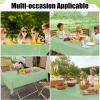 imageSmiry Disposable Table Cloth  6 Pack 54 x 108 Inch Waterproof Rectangle Tablecloths for Parties Decorative Plastic Table Cover Leakproof ampamp Sturdy WhiteSage Green