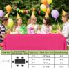 imageSmiry Disposable Table Cloth  6 Pack 54 x 108 Inch Waterproof Rectangle Tablecloths for Parties Decorative Plastic Table Cover Leakproof ampamp Sturdy WhiteHot Pink