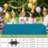 imageSmiry Disposable Table Cloth  6 Pack 54 x 108 Inch Waterproof Rectangle Tablecloths for Parties Decorative Plastic Table Cover Leakproof ampamp Sturdy WhiteAqua