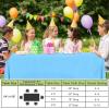 imageSmiry Disposable Table Cloth  6 Pack 54 x 108 Inch Waterproof Rectangle Tablecloths for Parties Decorative Plastic Table Cover Leakproof ampamp Sturdy WhiteLight Blue