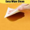 imageSmiry Disposable Table Cloth  6 Pack 54 x 108 Inch Waterproof Rectangle Tablecloths for Parties Decorative Plastic Table Cover Leakproof ampamp Sturdy WhiteMustard Yellow