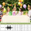 imageSmiry Disposable Table Cloth  6 Pack 54 x 108 Inch Waterproof Rectangle Tablecloths for Parties Decorative Plastic Table Cover Leakproof ampamp Sturdy WhiteBeige