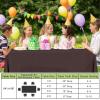 imageSmiry Disposable Table Cloth  6 Pack 54 x 108 Inch Waterproof Rectangle Tablecloths for Parties Decorative Plastic Table Cover Leakproof ampamp Sturdy WhiteCoffee