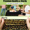imageSmiry Disposable Table Cloth  6 Pack 54 x 108 Inch Waterproof Rectangle Tablecloths for Parties Decorative Plastic Table Cover Leakproof ampamp Sturdy WhiteBlack  Gold