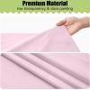 imageSmiry Disposable Table Cloth  6 Pack 54 x 108 Inch Waterproof Rectangle Tablecloths for Parties Decorative Plastic Table Cover Leakproof ampamp Sturdy WhitePink