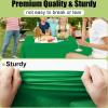 imageSmiry Disposable Table Cloth  6 Pack 54 x 108 Inch Waterproof Rectangle Tablecloths for Parties Decorative Plastic Table Cover Leakproof ampamp Sturdy WhiteGreen