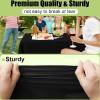 imageSmiry Disposable Table Cloth  6 Pack 54 x 108 Inch Waterproof Rectangle Tablecloths for Parties Decorative Plastic Table Cover Leakproof ampamp Sturdy WhiteBlack