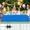imageSmiry Disposable Table Cloth  6 Pack 54 x 108 Inch Waterproof Rectangle Tablecloths for Parties Decorative Plastic Table Cover Leakproof ampamp Sturdy WhiteBlue
