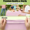 imageSmiry Disposable Table Cloth  6 Pack 54 x 108 Inch Waterproof Rectangle Tablecloths for Parties Decorative Plastic Table Cover Leakproof ampamp Sturdy WhitePink