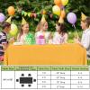 imageSmiry Disposable Table Cloth  6 Pack 54 x 108 Inch Waterproof Rectangle Tablecloths for Parties Decorative Plastic Table Cover Leakproof ampamp Sturdy WhiteMustard Yellow