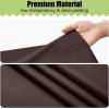 imageSmiry Disposable Table Cloth  6 Pack 54 x 108 Inch Waterproof Rectangle Tablecloths for Parties Decorative Plastic Table Cover Leakproof ampamp Sturdy WhiteCoffee