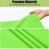 imageSmiry Disposable Table Cloth  6 Pack 54 x 108 Inch Waterproof Rectangle Tablecloths for Parties Decorative Plastic Table Cover Leakproof ampamp Sturdy WhiteLime Green