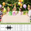 imageSmiry Disposable Table Cloth  6 Pack 54 x 108 Inch Waterproof Rectangle Tablecloths for Parties Decorative Plastic Table Cover Leakproof ampamp Sturdy WhiteIvory