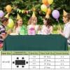 imageSmiry Disposable Table Cloth  6 Pack 54 x 108 Inch Waterproof Rectangle Tablecloths for Parties Decorative Plastic Table Cover Leakproof ampamp Sturdy WhiteChristmas Green
