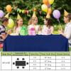 imageSmiry Disposable Table Cloth  6 Pack 54 x 108 Inch Waterproof Rectangle Tablecloths for Parties Decorative Plastic Table Cover Leakproof ampamp Sturdy WhiteNavy