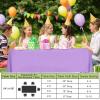 imageSmiry Disposable Table Cloth  6 Pack 54 x 108 Inch Waterproof Rectangle Tablecloths for Parties Decorative Plastic Table Cover Leakproof ampamp Sturdy WhiteLavender