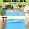 imageSmiry Disposable Table Cloth  6 Pack 54 x 108 Inch Waterproof Rectangle Tablecloths for Parties Decorative Plastic Table Cover Leakproof ampamp Sturdy WhiteLight Blue