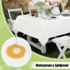 imageSmiry Disposable Table Cloth  6 Pack 54 x 108 Inch Waterproof Rectangle Tablecloths for Parties Decorative Plastic Table Cover Leakproof ampamp Sturdy WhiteWhite