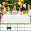 imageSmiry Disposable Table Cloth  6 Pack 54 x 108 Inch Waterproof Rectangle Tablecloths for Parties Decorative Plastic Table Cover Leakproof ampamp Sturdy WhiteWhite