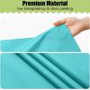 imageSmiry Disposable Table Cloth  6 Pack 54 x 108 Inch Waterproof Rectangle Tablecloths for Parties Decorative Plastic Table Cover Leakproof ampamp Sturdy WhiteTeal