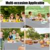 imageSmiry Disposable Table Cloth  6 Pack 54 x 108 Inch Waterproof Rectangle Tablecloths for Parties Decorative Plastic Table Cover Leakproof ampamp Sturdy WhiteGrey