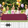 imageSmiry Disposable Table Cloth  6 Pack 54 x 108 Inch Waterproof Rectangle Tablecloths for Parties Decorative Plastic Table Cover Leakproof ampamp Sturdy WhiteWine Red