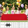 imageSmiry Disposable Table Cloth  6 Pack 54 x 108 Inch Waterproof Rectangle Tablecloths for Parties Decorative Plastic Table Cover Leakproof ampamp Sturdy WhiteRed
