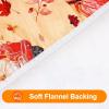 imageSmiry Plastic Thanksgiving Tablecloth Fall Pumpkin Waterproof Elastic Fitted Table Covers for 36quot  44quot Tables Wipeable Flannel Backed Vinyl Tablecloths for Autumn Harvest Parties BlackYellow  Orange