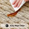 imageSmiry Round Table Cloth Cover Elastic Fitted Flannel Backed Vinyl Tablecloths for 36quot44quot Round Tables Waterproof Wipeable Table Covers for Indoor Outdoor Picnic and Camping GreySand