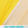 imageSmiry Round Table Cloth Cover Elastic Fitted Flannel Backed Vinyl Tablecloths for 36quot44quot Round Tables Waterproof Wipeable Table Covers for Indoor Outdoor Picnic and Camping GreyYellow