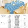 imageSmiry Rectangle Table Cloth Waterproof Vinyl Tablecloth with Flannel Backing for Rectangle Tables Wipeable Spillproof Plastic Tablecloths for Dining Camping Indoor and Outdoor 60quotx84quot KhakiLight Blue