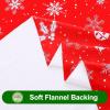 imageSmiry Rectangle Table Cloth Waterproof Vinyl Tablecloth with Flannel Backing for Rectangle Tables Wipeable Spillproof Plastic Tablecloths for Dining Camping Indoor and Outdoor 60quotx84quot KhakiWhite  Red