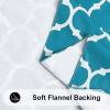 imageSmiry Rectangle Table Cloth Waterproof Vinyl Tablecloth with Flannel Backing for Rectangle Tables Wipeable Spillproof Plastic Tablecloths for Dining Camping Indoor and Outdoor 60quotx84quot KhakiTeal