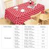 imageSmiry Rectangle Table Cloth Waterproof Vinyl Tablecloth with Flannel Backing for Rectangle Tables Wipeable Spillproof Plastic Tablecloths for Dining Camping Indoor and Outdoor 60quotx84quot KhakiRed
