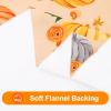 imageSmiry Rectangle Table Cloth Waterproof Vinyl Tablecloth with Flannel Backing for Rectangle Tables Wipeable Spillproof Plastic Tablecloths for Dining Camping Indoor and Outdoor 60quotx84quot KhakiOrange