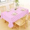 imageSmiry Rectangle Table Cloth Waterproof Vinyl Tablecloth with Flannel Backing for Rectangle Tables Wipeable Spillproof Plastic Tablecloths for Dining Camping Indoor and Outdoor 60quotx84quot KhakiPink