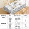 imageSmiry Rectangle Table Cloth Waterproof Vinyl Tablecloth with Flannel Backing for Rectangle Tables Wipeable Spillproof Plastic Tablecloths for Dining Camping Indoor and Outdoor 60quotx84quot KhakiWhite