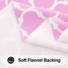 imageSmiry Rectangle Table Cloth Waterproof Vinyl Tablecloth with Flannel Backing for Rectangle Tables Wipeable Spillproof Plastic Tablecloths for Dining Camping Indoor and Outdoor 60quotx84quot KhakiPink