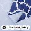 imageSmiry Rectangle Table Cloth Waterproof Vinyl Tablecloth with Flannel Backing for Rectangle Tables Wipeable Spillproof Plastic Tablecloths for Dining Camping Indoor and Outdoor 60quotx84quot KhakiNavy Blue