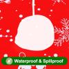 imageSmiry Rectangle Table Cloth Waterproof Vinyl Tablecloth with Flannel Backing for Rectangle Tables Wipeable Spillproof Plastic Tablecloths for Dining Camping Indoor and Outdoor 60quotx84quot KhakiWhite  Red