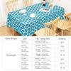 imageSmiry Rectangle Table Cloth Waterproof Vinyl Tablecloth with Flannel Backing for Rectangle Tables Wipeable Spillproof Plastic Tablecloths for Dining Camping Indoor and Outdoor 60quotx84quot KhakiTeal