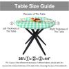 imageSmiry Round Picnic Table Cloth Elastic Waterproof Fitted Vinyl Tablecloth for 36quot44quot Tables Flannel Backed Buffalo Plaid Table Covers for Dining Camping Outdoor White and AquaLight Green