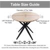 imageSmiry Round Picnic Tablecloth Waterproof Elastic Fitted Table Covers for 36quot  44quot Tables Wipeable Flannel Backed Vinyl Tablecloths for Camping Indoor Outdoor Coffee ampamp WhiteKhaki  White