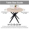 imageSmiry Round Picnic Tablecloth Waterproof Elastic Fitted Table Covers for 36quot  44quot Tables Wipeable Flannel Backed Vinyl Tablecloths for Camping Indoor Outdoor Coffee ampamp WhiteKhaki  White