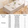 imageSmiry Rectangle Table Cloth Waterproof Vinyl Tablecloth with Flannel Backing for Rectangle Tables Wipeable Spillproof Plastic Tablecloths for Dining Camping Indoor and Outdoor 60quot x 84quot RedKhaki