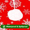 imageSmiry Rectangle Table Cloth Waterproof Vinyl Tablecloth with Flannel Backing for Rectangle Tables Wipeable Spillproof Plastic Tablecloths for Dining Camping Indoor and Outdoor 60quot x 84quot RedChristmas Red