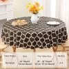 imageSmiry Rectangle Table Cloth Waterproof Vinyl Tablecloth with Flannel Backing for Rectangle Tables Wipeable Spillproof Plastic Tablecloths for Dining Camping Indoor and Outdoor 60quot x 84quot RedCoffee