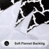 imageSmiry Round Plastic Table Cloth Waterproof Vinyl Tablecloth with Flannel Backing for Round Tables Wipeable ampamp Spillproof for Dining Camping Indoor and Outdoor 60quot Round WhiteBlack